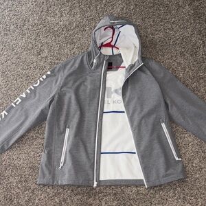 Michael Kors Gray Jacket with Hood